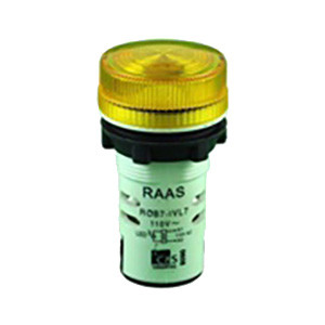 RCB7-IVL-78-240 Shamrock Controls LED Pilot Light, 240AC, Yellow Color