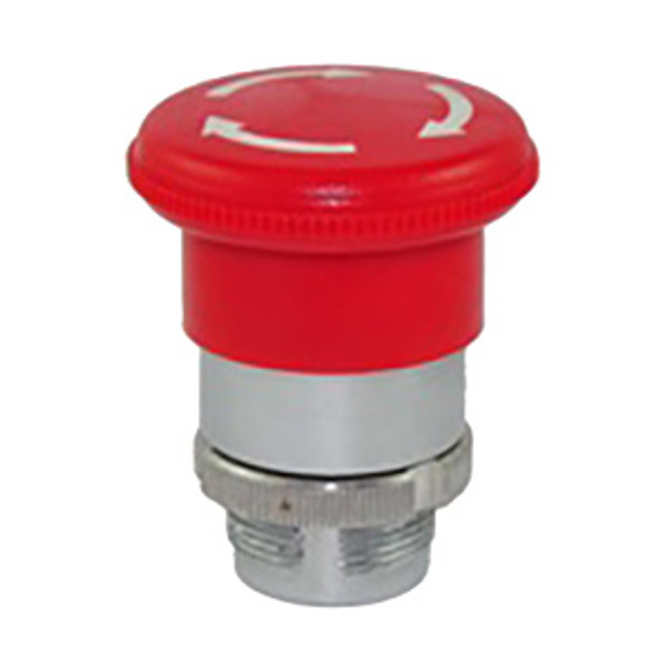 RM2-BS54 Shamrock Controls Mushroom Head Metal Push Button, Turn To Release, 40mm, Red Color
