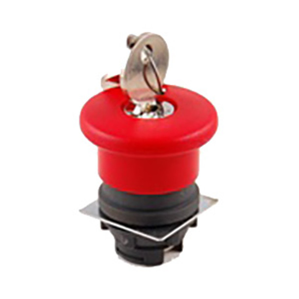 RP2-BS14 Shamrock Controls Mushroom Head Plastic Push Button, Red Color, 40mm Knob Size