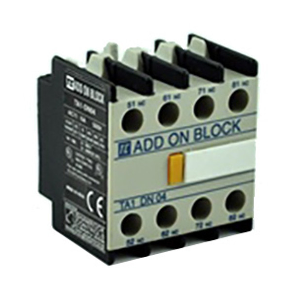 TA1-DN04 Shamrock Controls Auxiliary Contact, 0 Normally Open, 4 Normally Closed