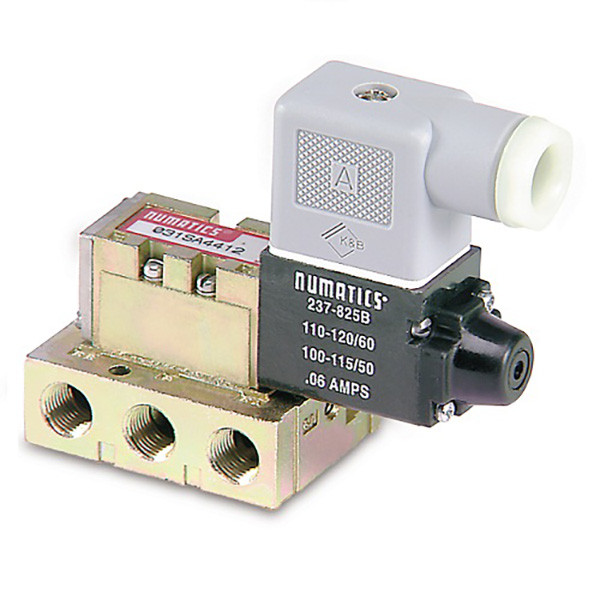031SA400O000030 Aventics Numatics Mark 3 Series Single Solenoid Valve, Spring Return w/ Flush Non-locking Override