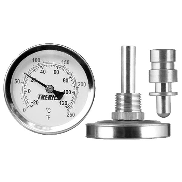 PEB13027 Trerice Model PEB130 Bimetal Thermometer, Economy Metal