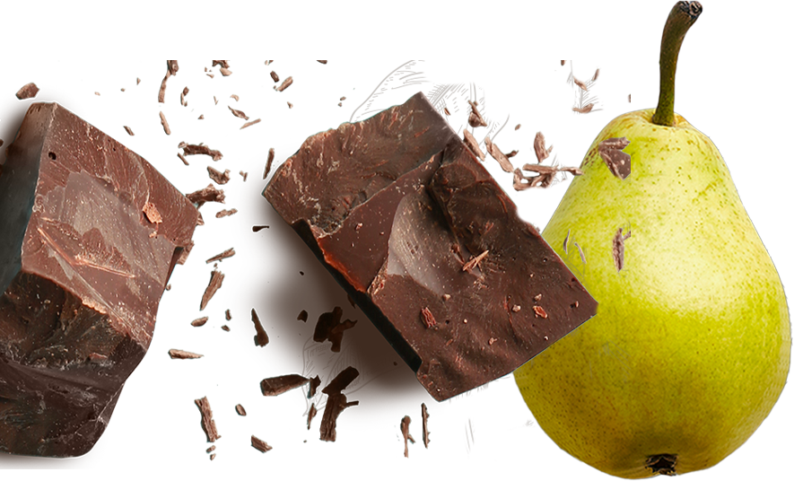Pear and Chocolate in Barocco Box .6 kg Casa de Case, Inc.
