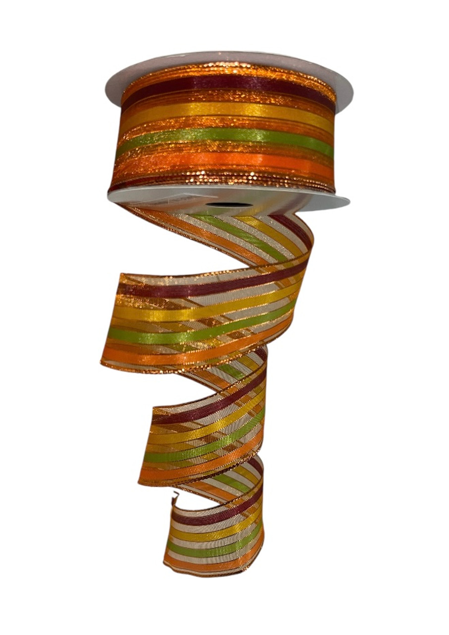 Fall Ribbon Sale | Fall #9 Wired Ribbon (24 PK)