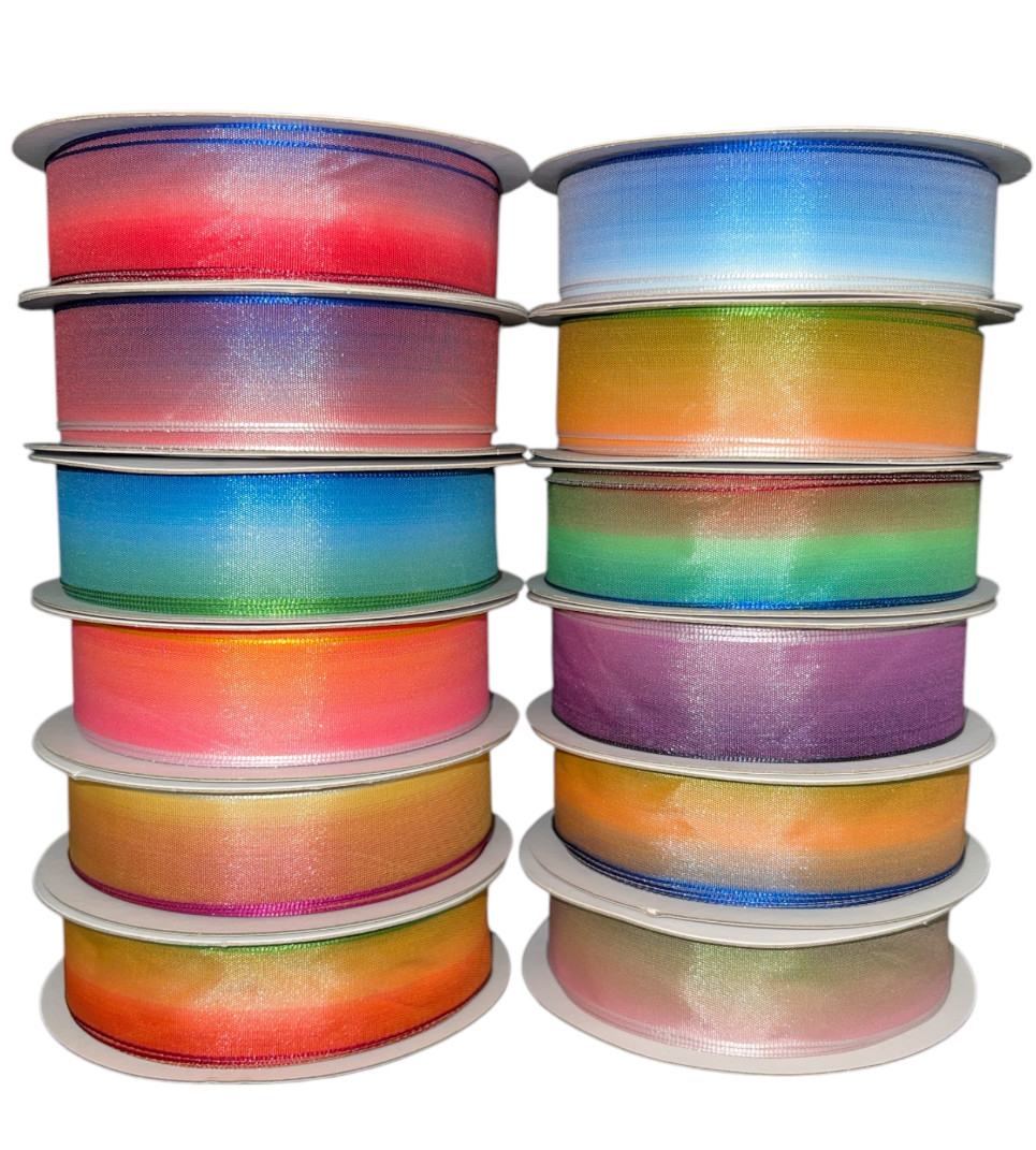 Opaque Wired #5 Soft Ombre Ribbon (12 PK) - Thompson Wholesale, Inc.