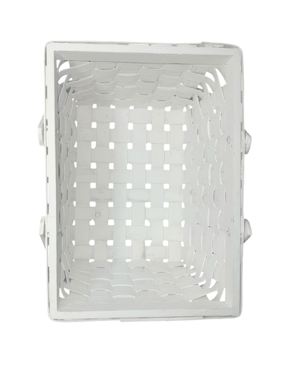 White Wash Picnic Basket - 3 Sizes - Set of 12 Baskets