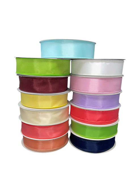 Solid #9 Wired Taffeta Ribbon (12 PK)
