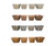 5.5" Square Tapered Wood Pots (16 PC)