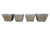 5.5" Square Tapered Wood Pots (16 PC)