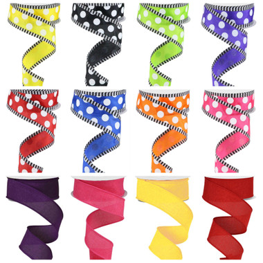 Shimmer Glitter Wired Ribbon Assortment - Thompson Wholesale, Inc.