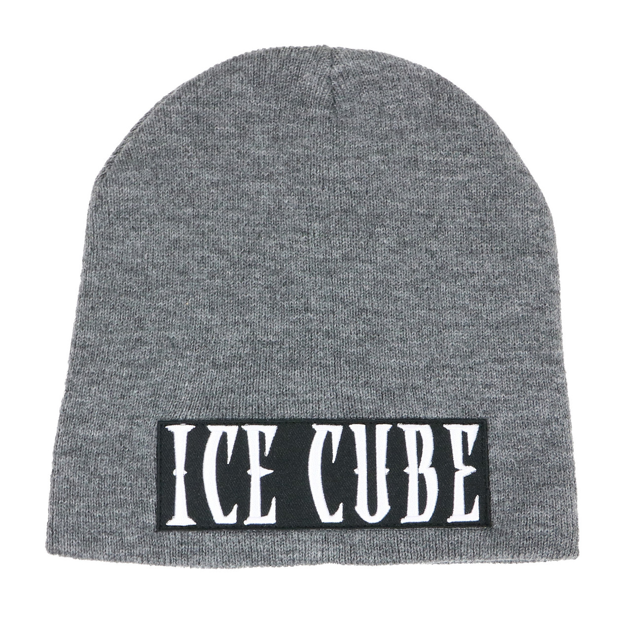 Ice Cube Patch Logo Beanie Grey - Merch2rock Alternative Clothing