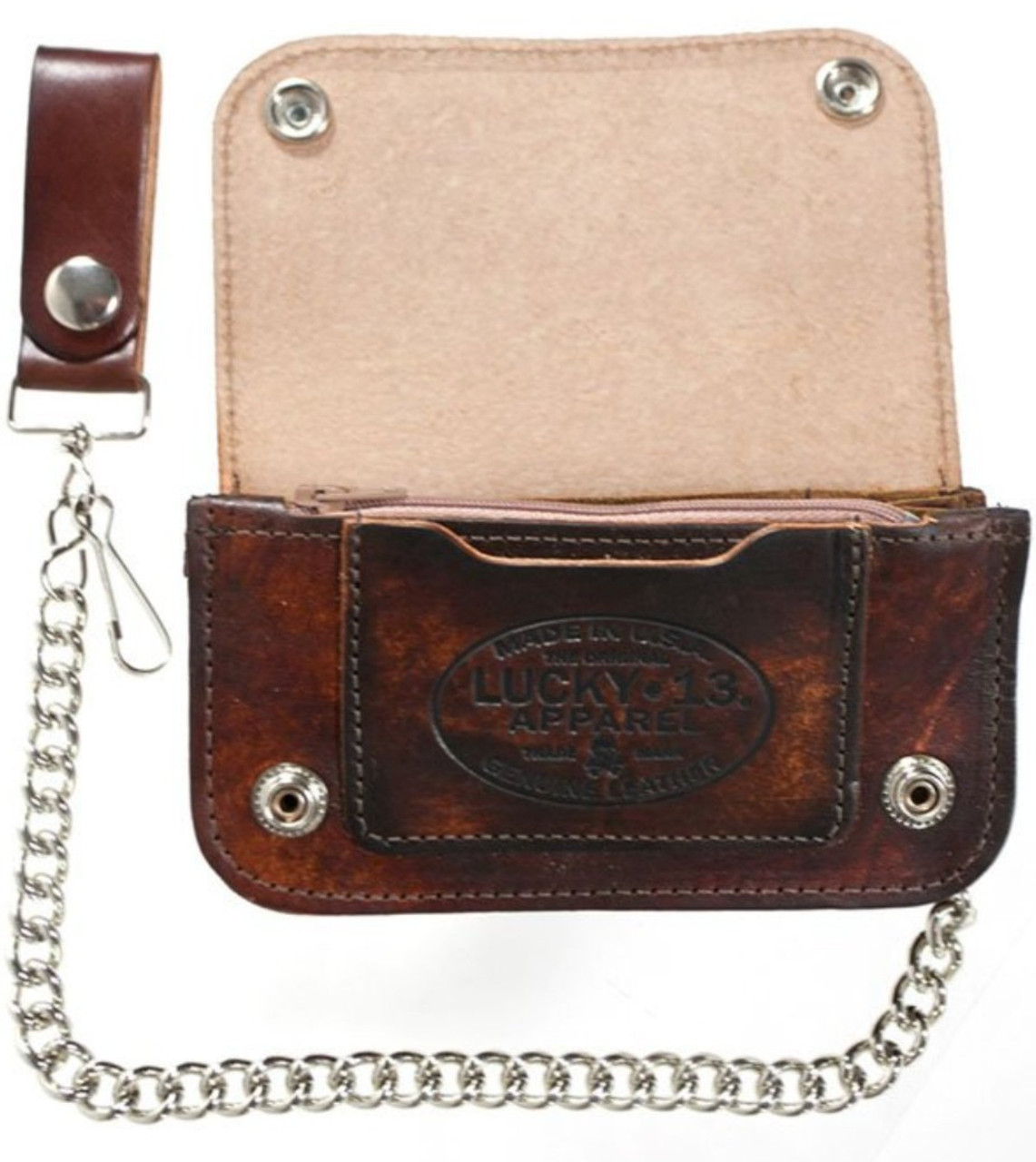 Lucky 13 Old Speed Genuine Embossed Leather 6