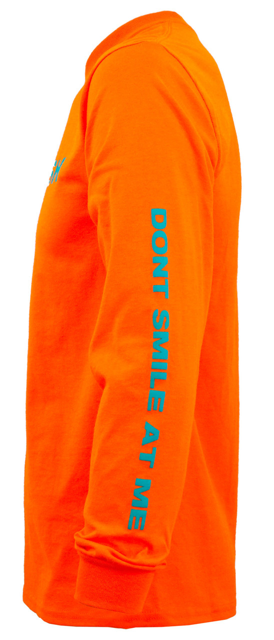 Billie Eilish Don't Smile at Me Long Sleeve Orange T-Shirt