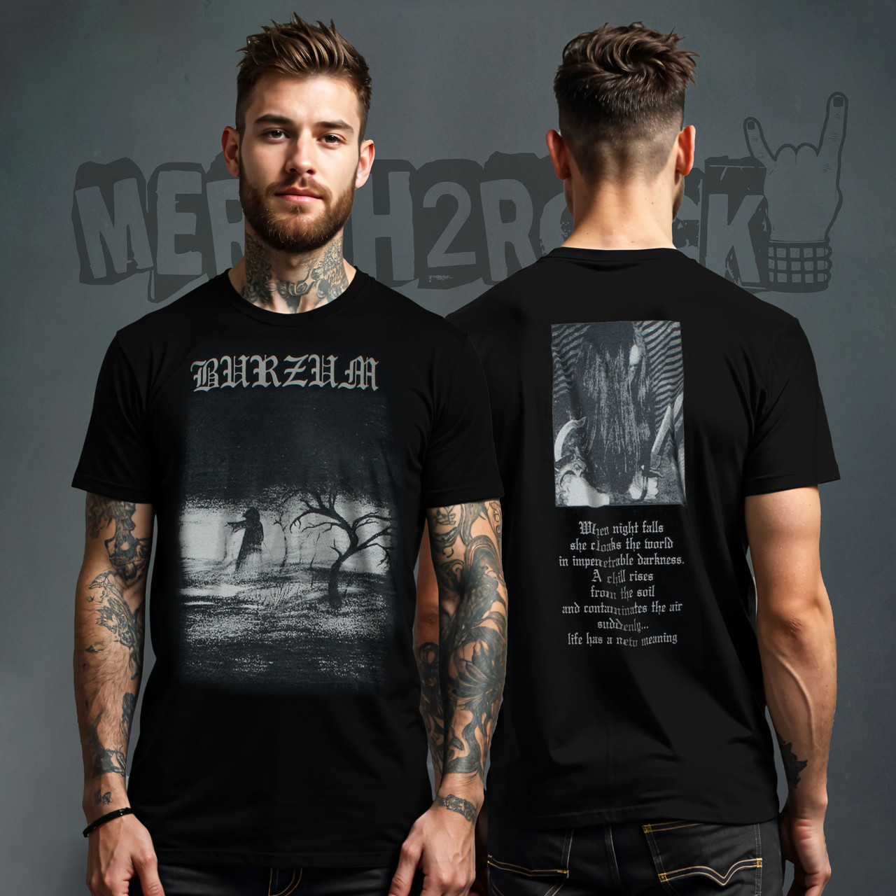 Burzum T-Shirt - When Night Falls - Merch2rock Alternative Clothing