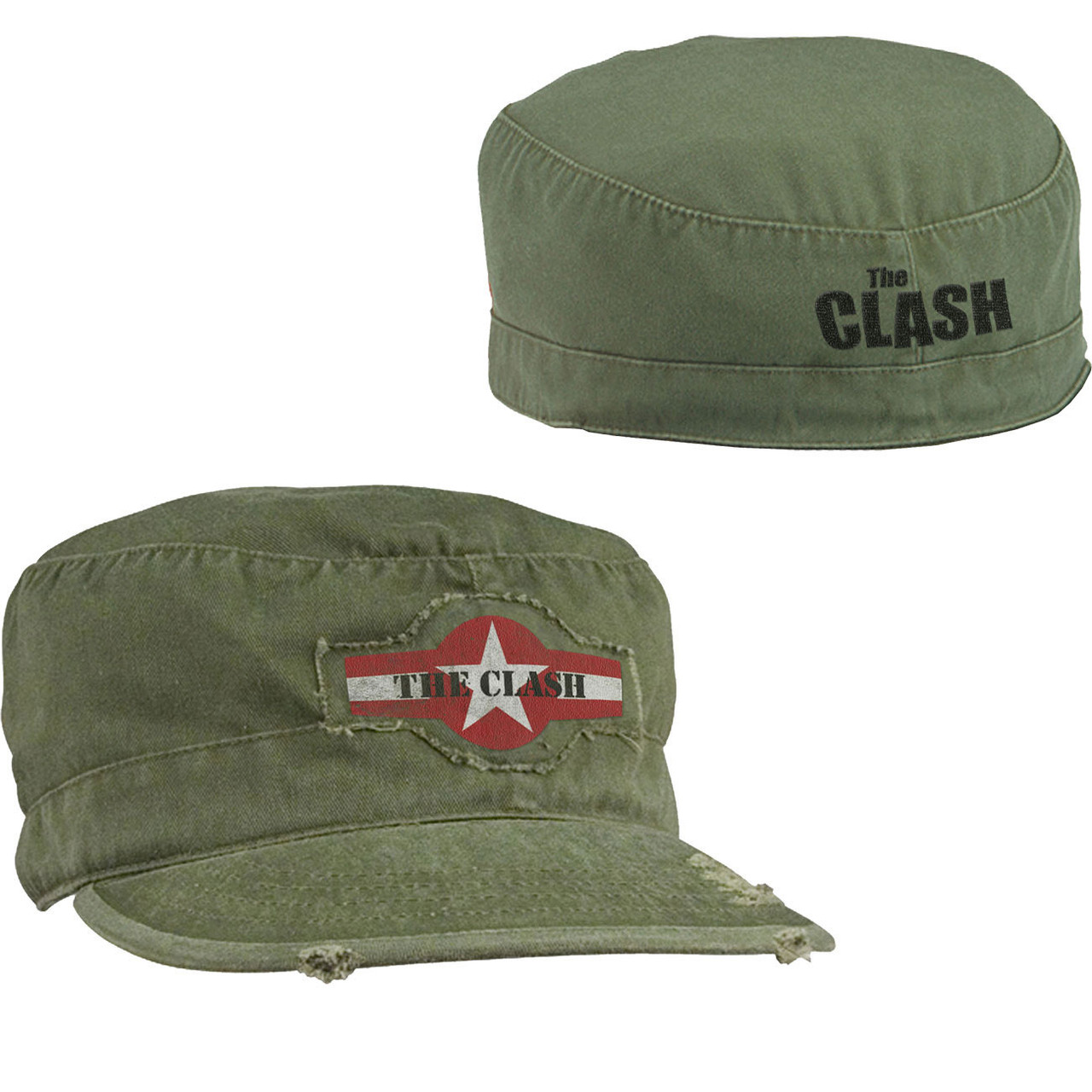 Sweat à Capuche The Clash - Logo Avec Étoiles - Produit Officiel Du Groupe