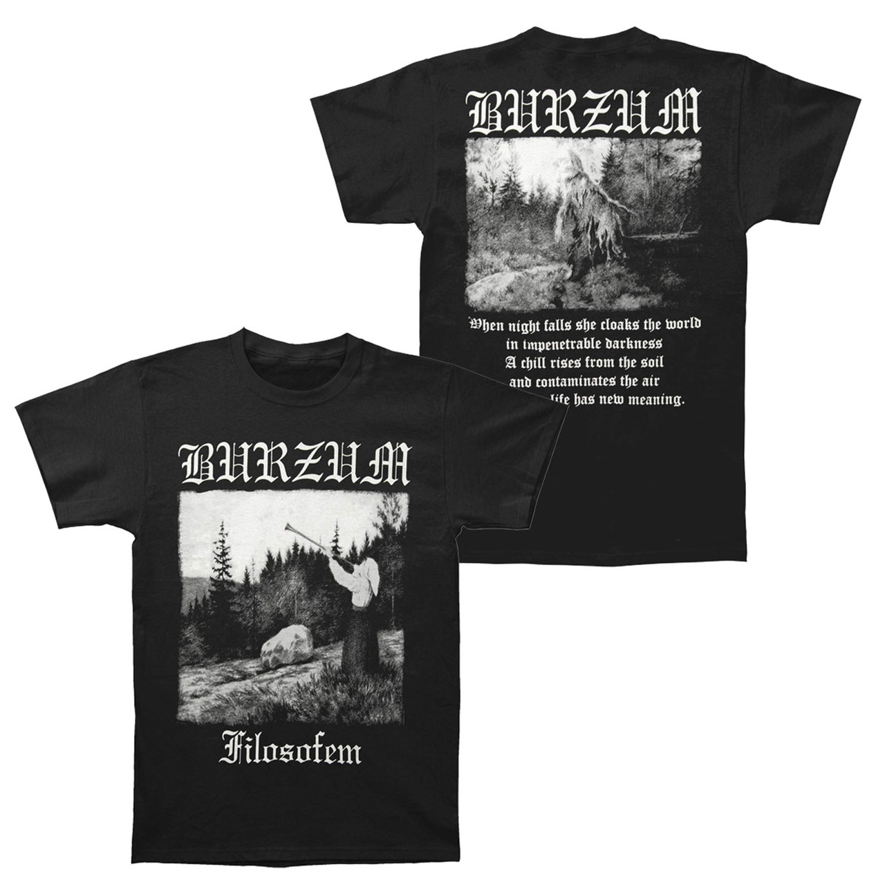 Burzum Filosofem T-Shirt Black - Merch2rock Alternative Clothing