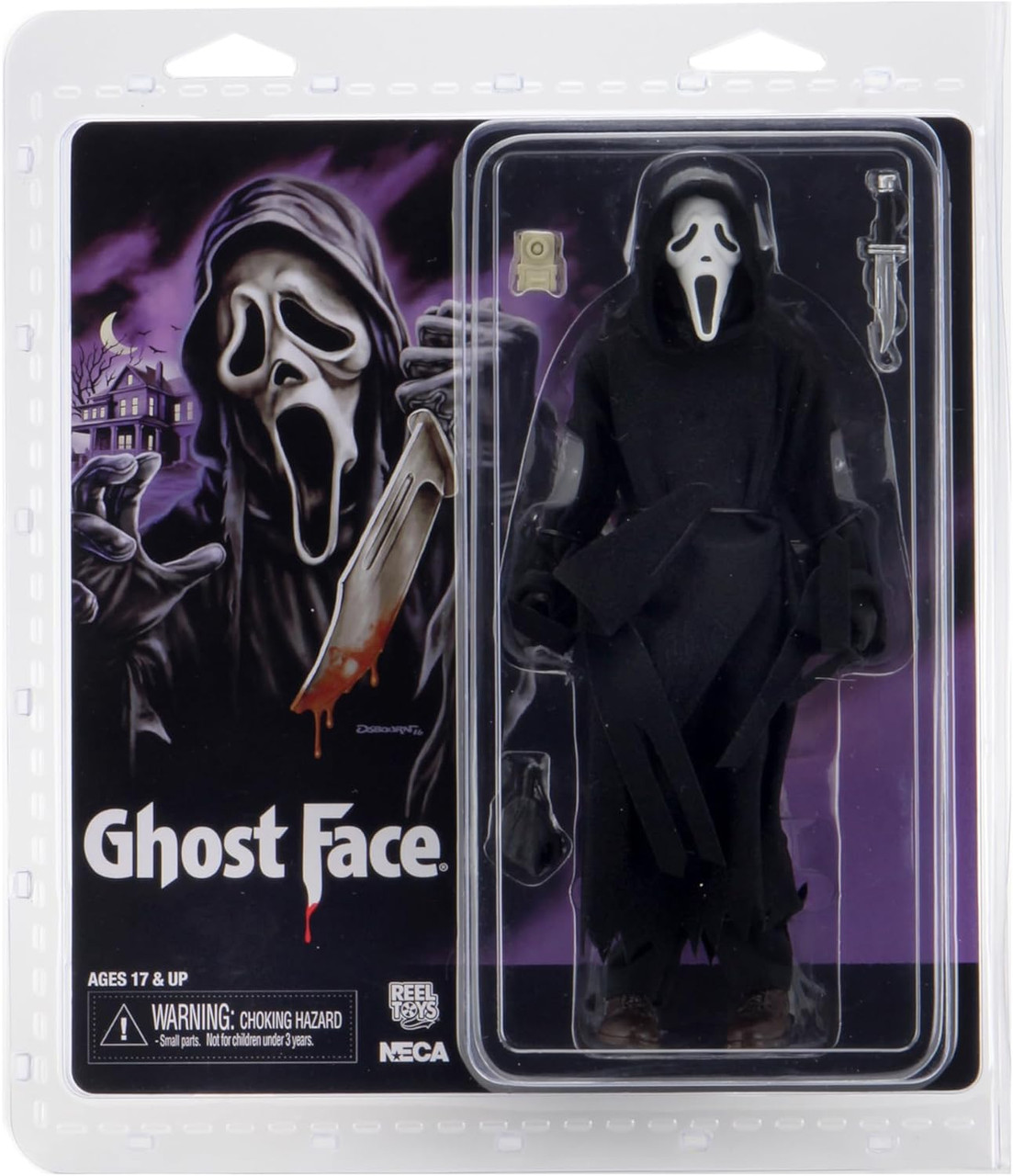 Ghost Face   8 Clothed Action Figure - Merch2rock Alternative Clothing