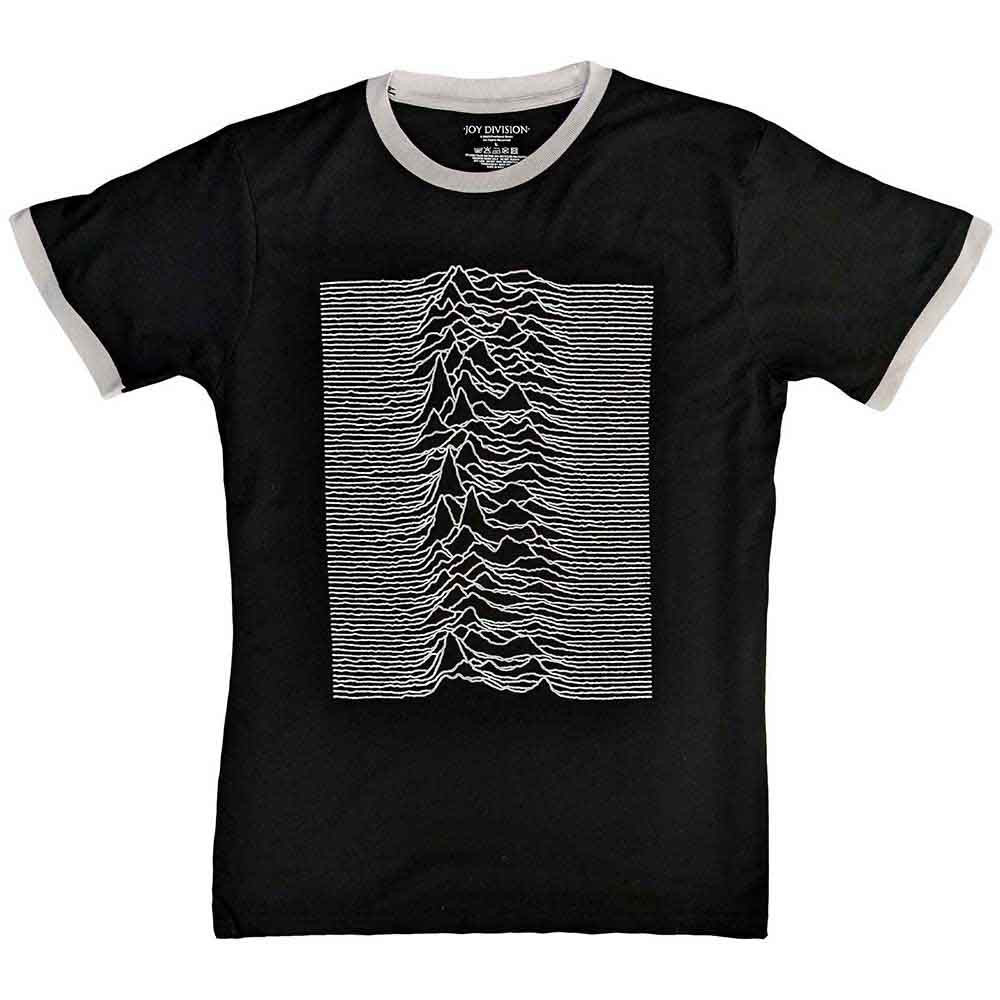 Joy Division Unknown Pleasures Ringer T-Shirt Black - Merch2rock