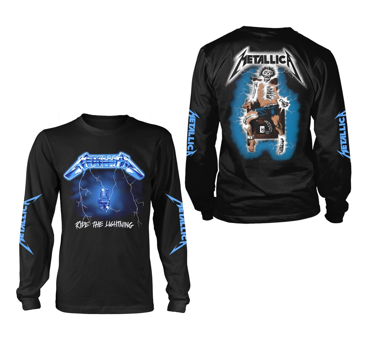 Metallica Ride The Lightning Long Sleeve T-Shirt Black