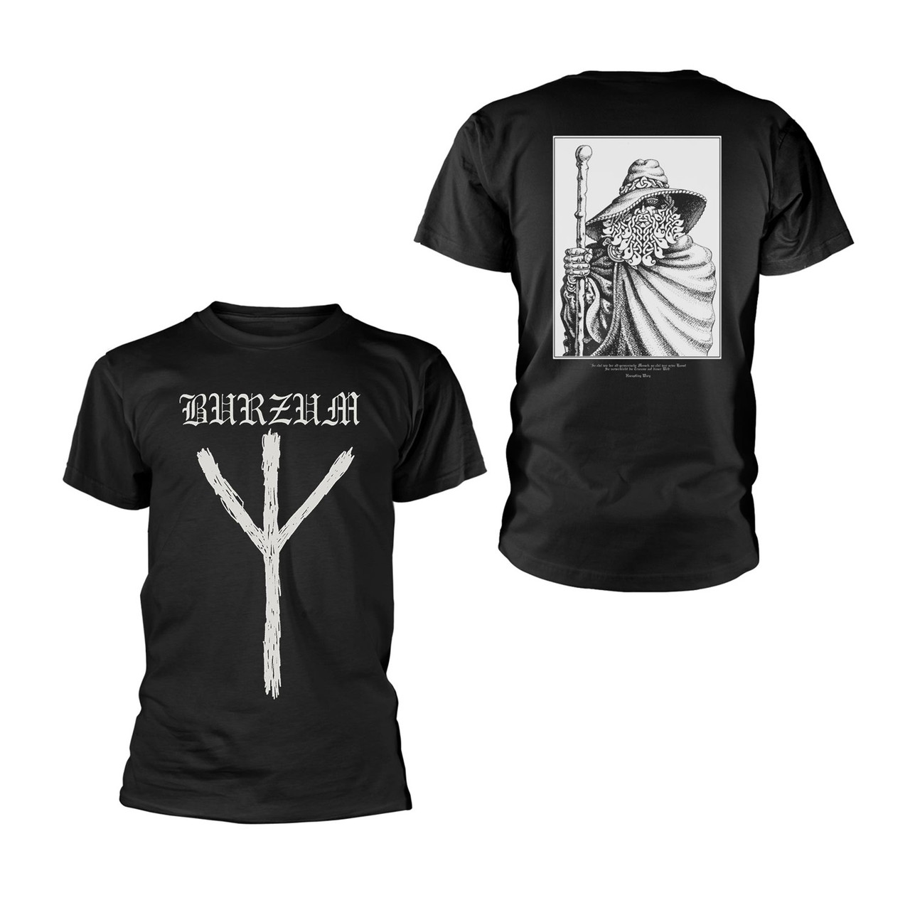 Burzum Rune T-Shirt Black - Merch2rock Alternative Clothing