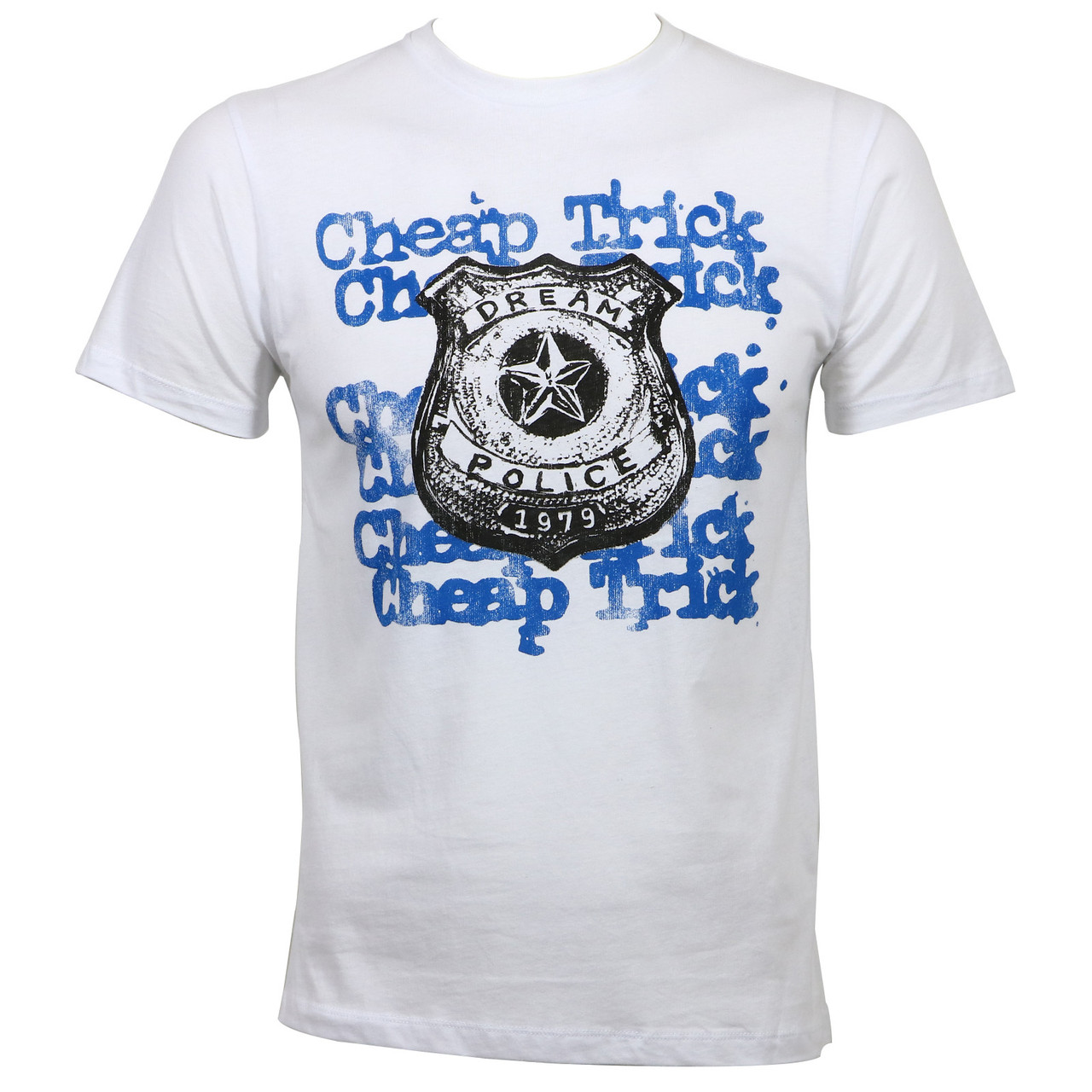 Cheap Trick Dream Police Slim Fit T-Shirt White - Merch2rock