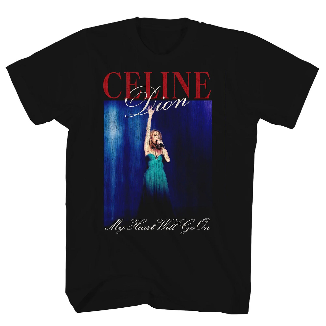Celine Dion My Heart Will Go On T-Shirt Black - Merch2rock