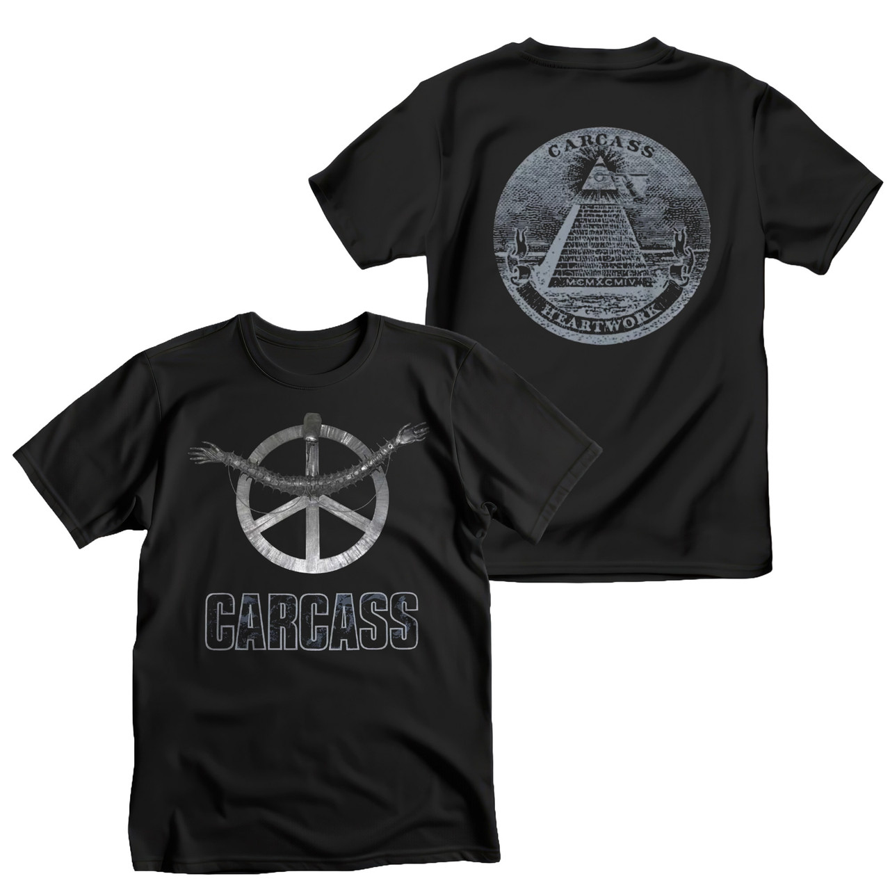 Carcass Heartwork T-Shirt Black - Merch2rock Alternative Clothing