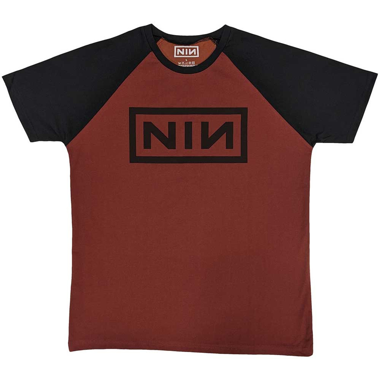 Nine Inch Nails Men's Classic Logo Raglan T-Shirt Red