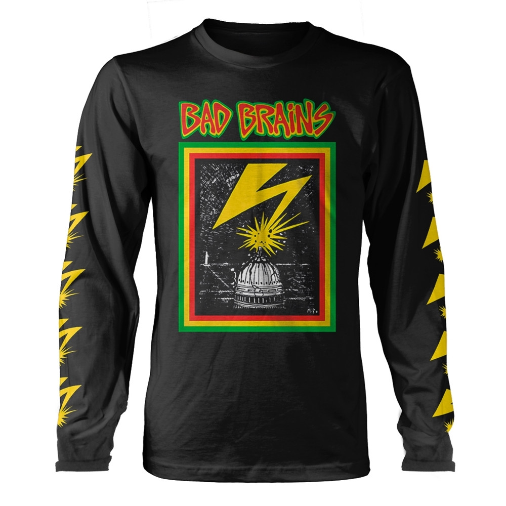 Bad Brains Capitol Long Sleeve T-Shirt Black - Merch2rock