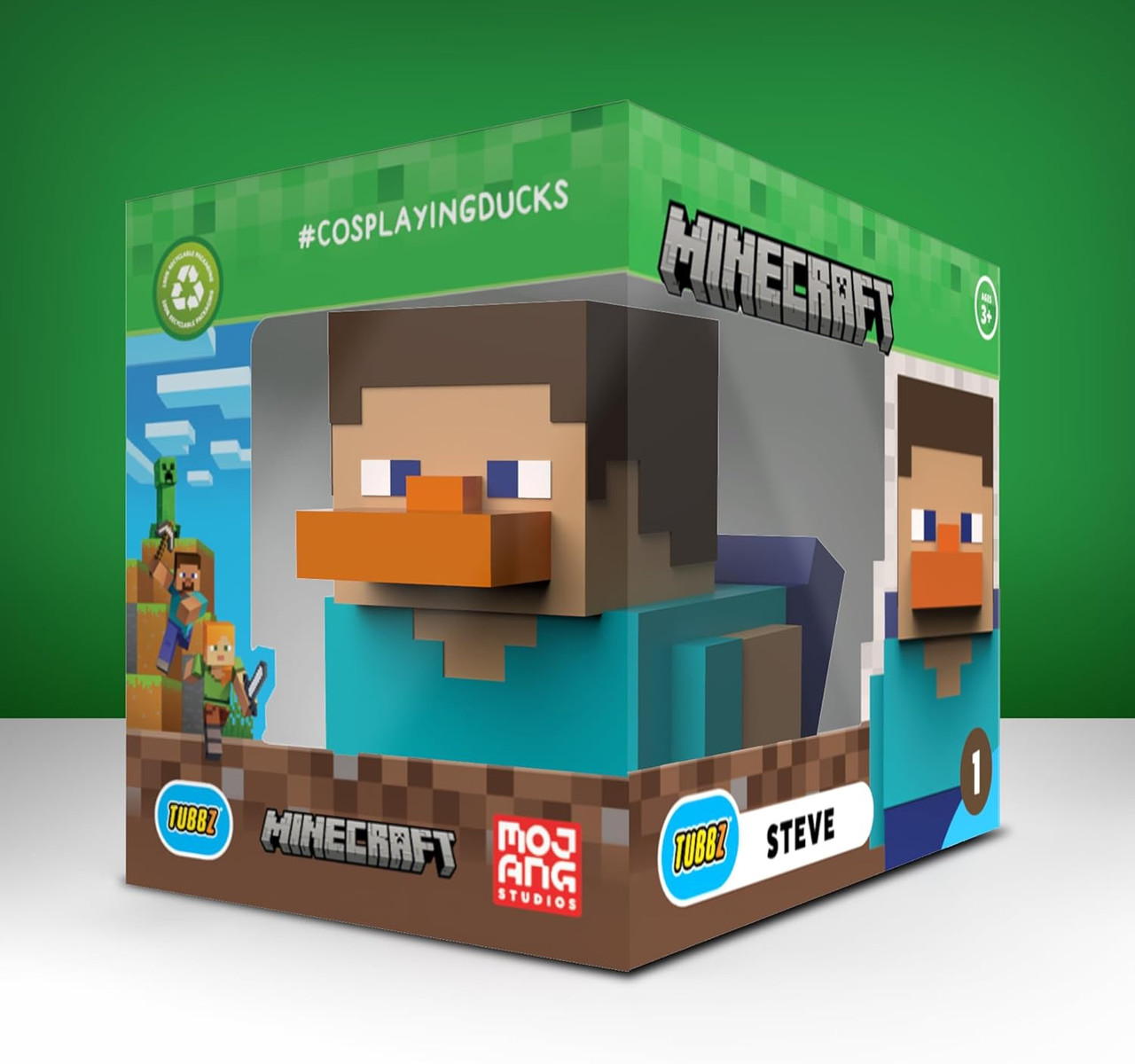 TUBBZ Boxed: Minecraft Creeper Cosplaying Rubber Duck Vinyl Figure