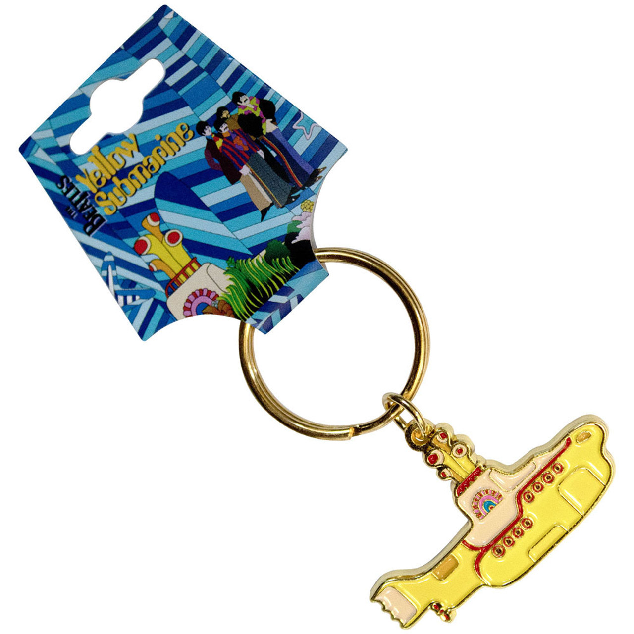 The Beatles The Yellow Submarine Keychain Yellow - Merch2rock