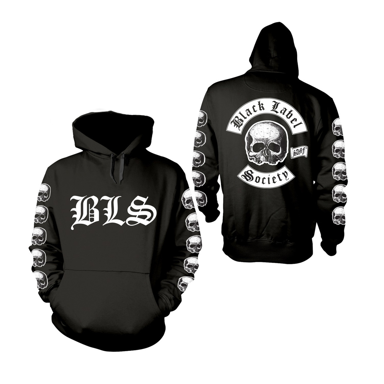 Black Label Society Logo Pull Over Hoodie Black - Merch2rock