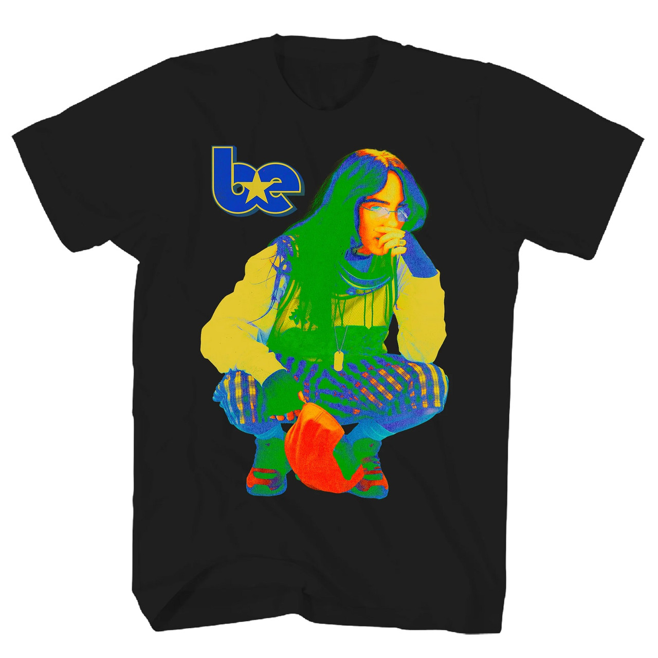 Billy Eilish Be Design T-Shirt Black - Merch2rock Alternative Clothing