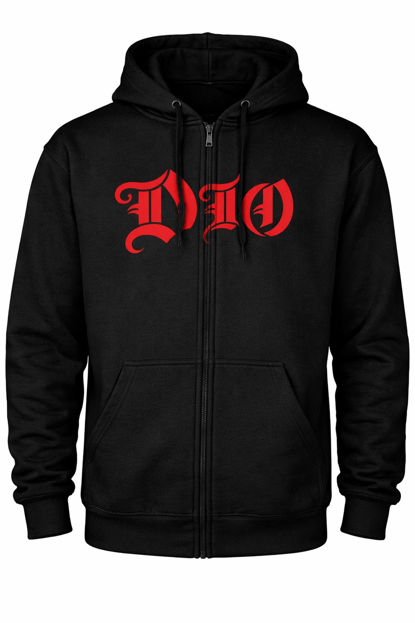 トップス dio Dio Last In Line Zip Up Hoodie Black - Merch2rock Alternative Clothing
