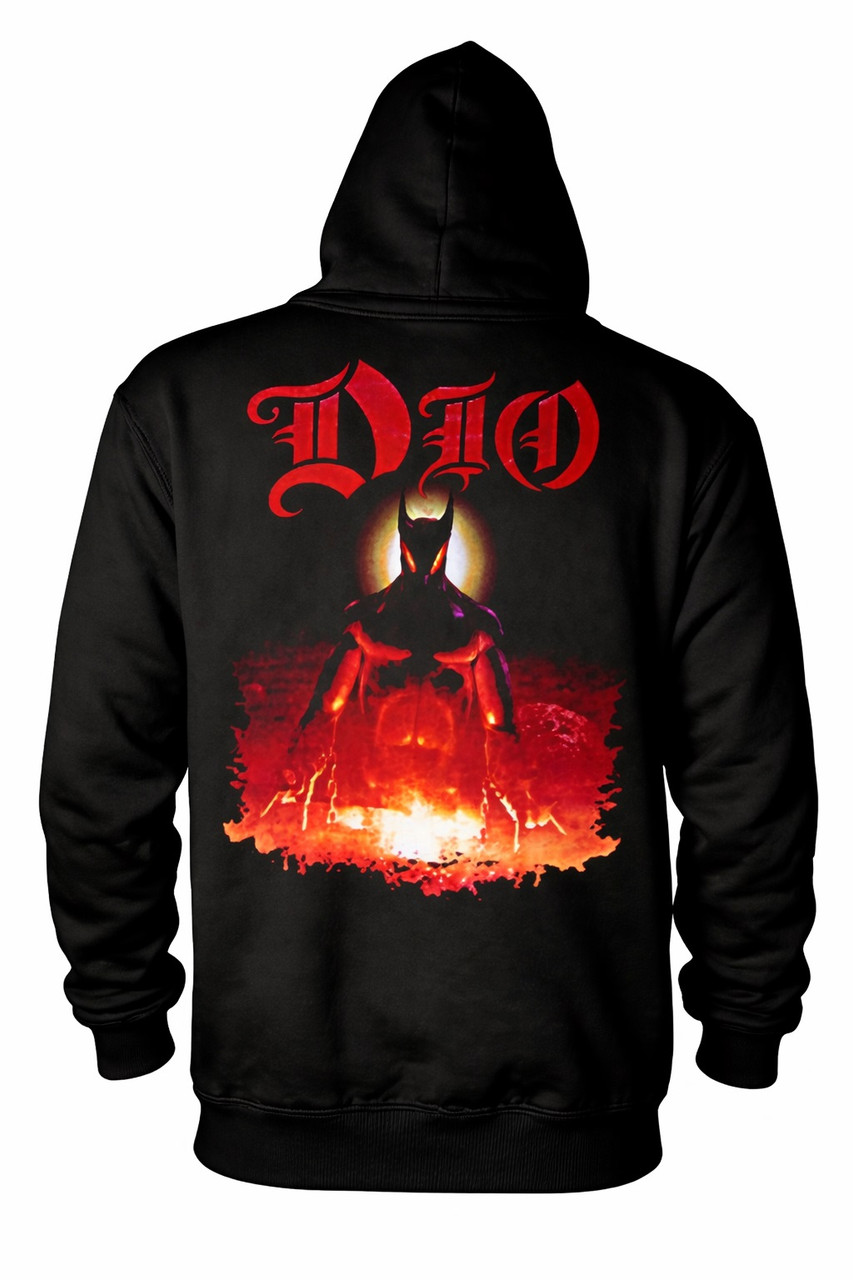 Dio Last In Line Zip Up Hoodie Black - Merch2rock Alternative Clothing
