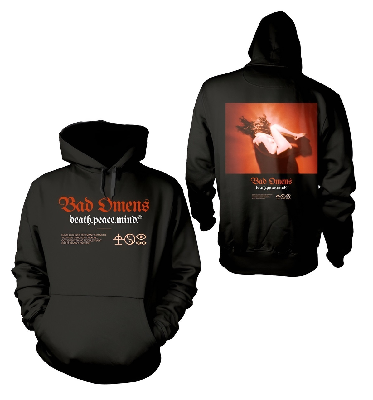 Bad Omens Men's Boxgirl Pull Over Hoodie Black - Merch2rock