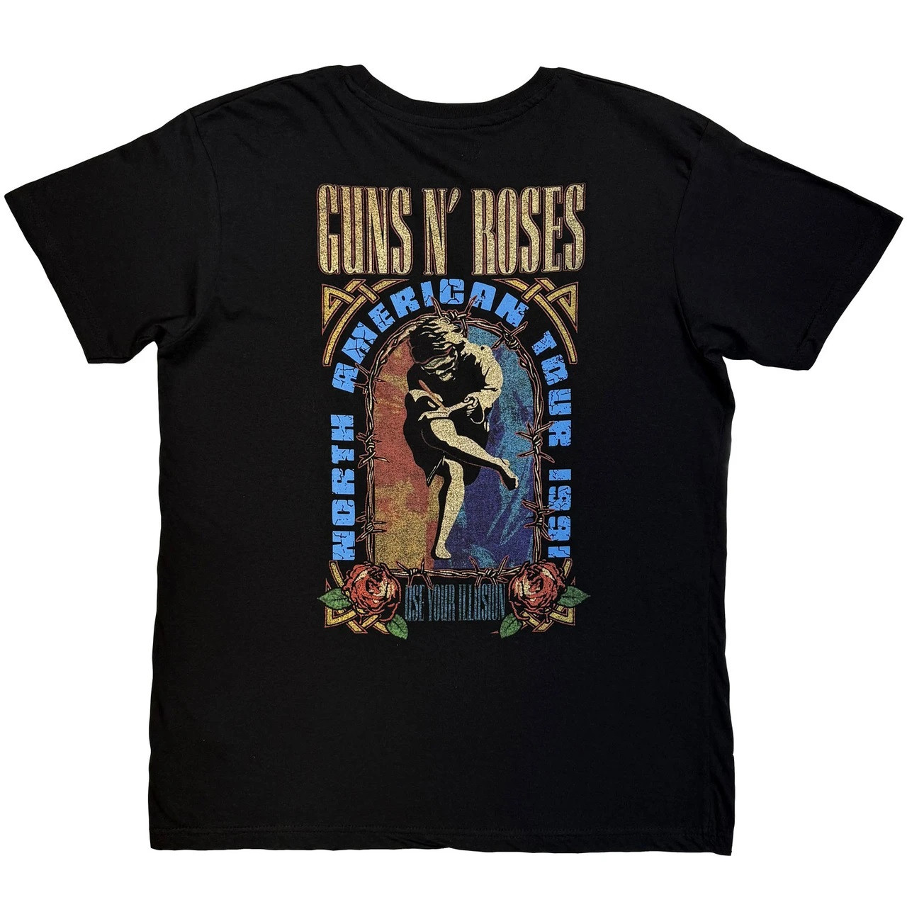 Guns N' Roses Men's North American Tour Skull T-Shirt Black