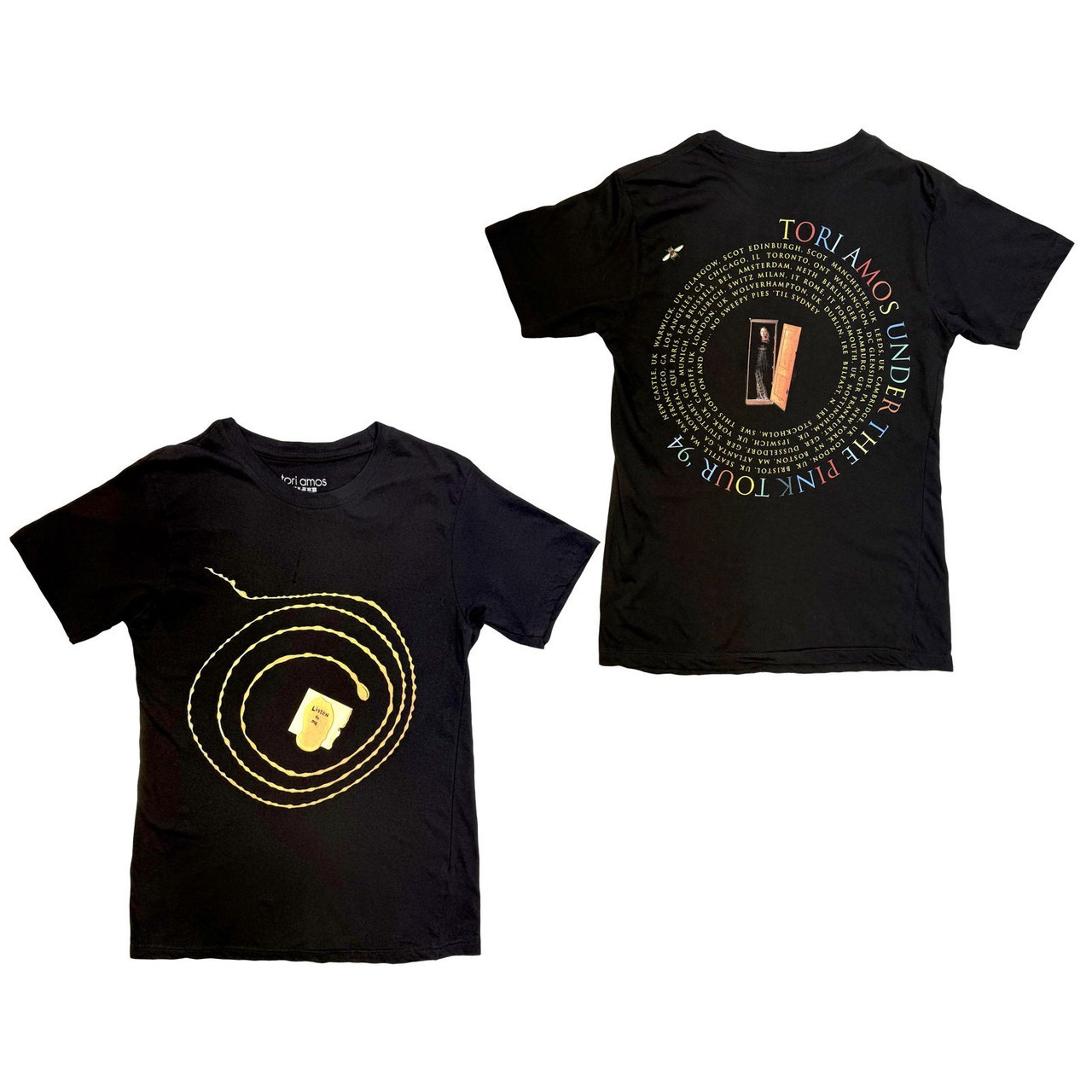 Tori Amos Men's Under The Pink Tour T-Shirt Black - Merch2rock