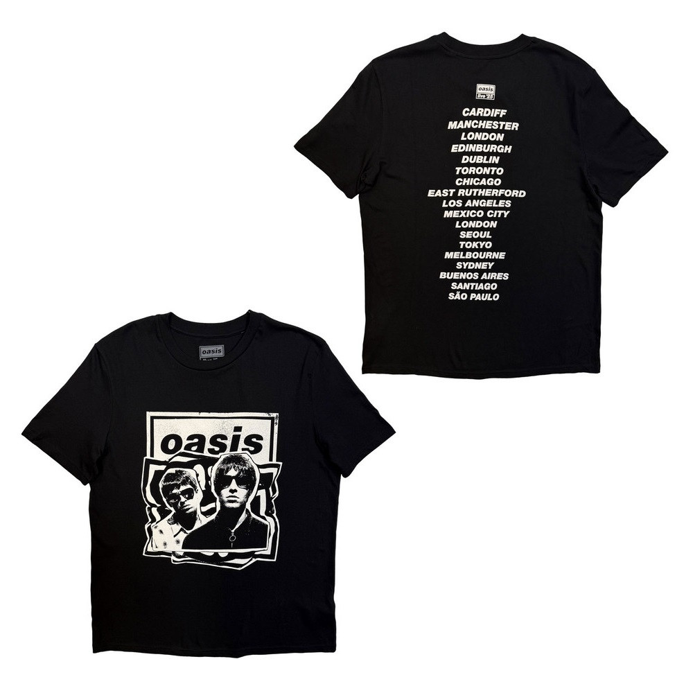 Oasis Men's Paper Cut Out Tour T-Shirt Black - Merch2rock