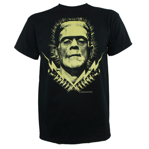 Boris Karloff Frankenstein T-Shirt -  Bolts Glow in The Dark