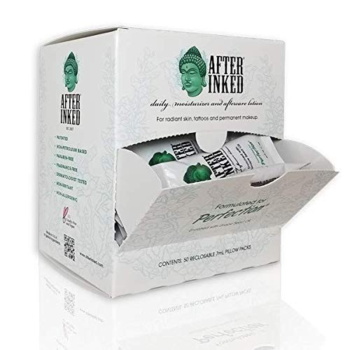 After Inked Tattoo Moisturizer & Aftercare Lotion 7ml Pillow Pack 50-Pack