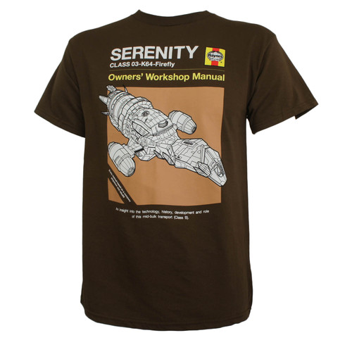 Firefly Haynes Manual Serenity Ship T-Shirt