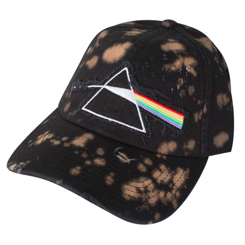 Pink Floyd The Dark Side of The Moon Bleached Distressed Dad Hat