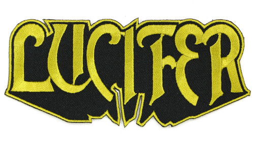 Lucifer Logo Embroidered Patch 5" x 2"