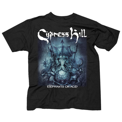 Cypress Hill Elephants On Acid Album Cover Slim-Fit T-Shirt