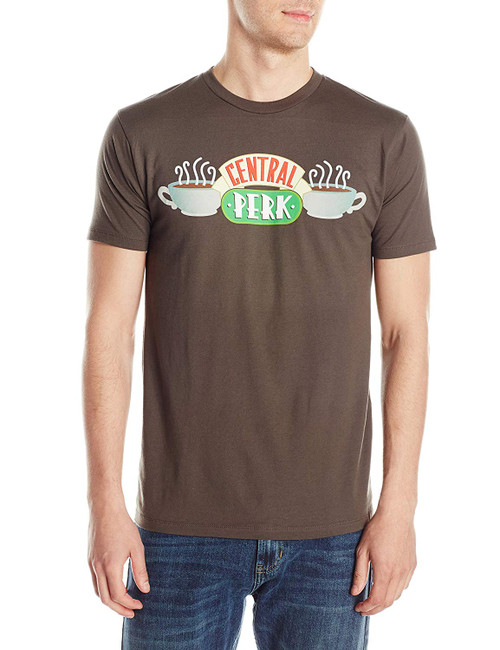 Friends Central Perk Slim-Fit T-Shirt Charcoal