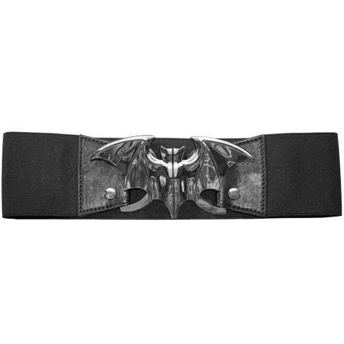 Kreepsville 666 Bat Elastic Waist Belt Black