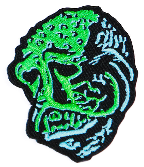 Topstone Horror Lagoon Monster Retro Horror Halloween Embroidered Patch 3" x 3.5"
