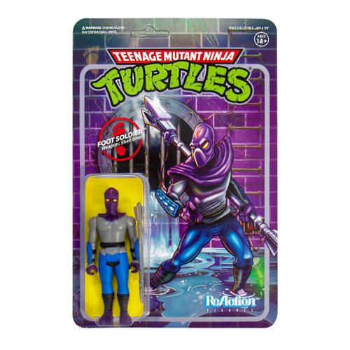 Super7 Teenage Mutant Ninja Turtles Foot Soldier ReAction Figure 3.75"