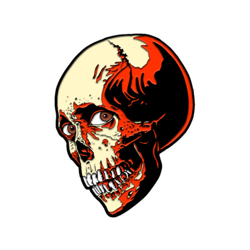 Trick or Treat Studios Evil Dead 2 Poster Skull Enamel Pin